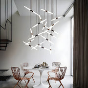 Ashford Drop Aluminum Linear Chandelier — gallery image 5