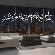 Ashford Drop Aluminum Linear Chandelier — gallery image 6