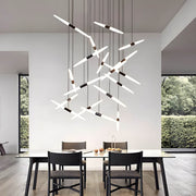 Ashford Drop Aluminum Linear Chandelier — gallery image 3
