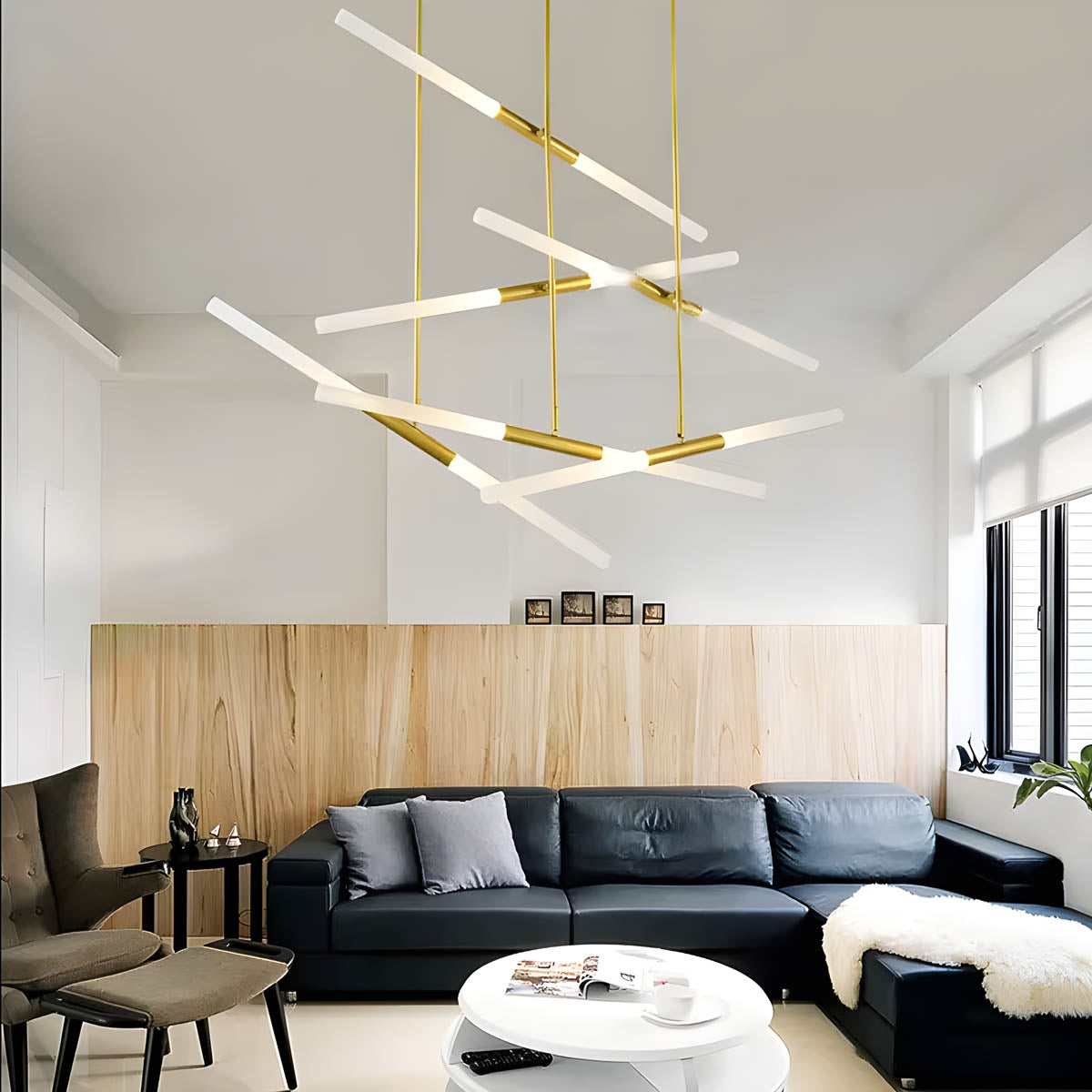Alder Drop Acrylic Chandelier — gallery image 2
