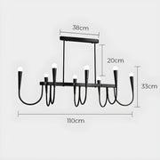 Bracken Drop Metal Chandelier — gallery image 22