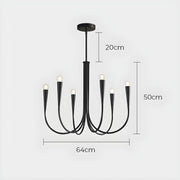 Bracken Drop Metal Chandelier — gallery image 18
