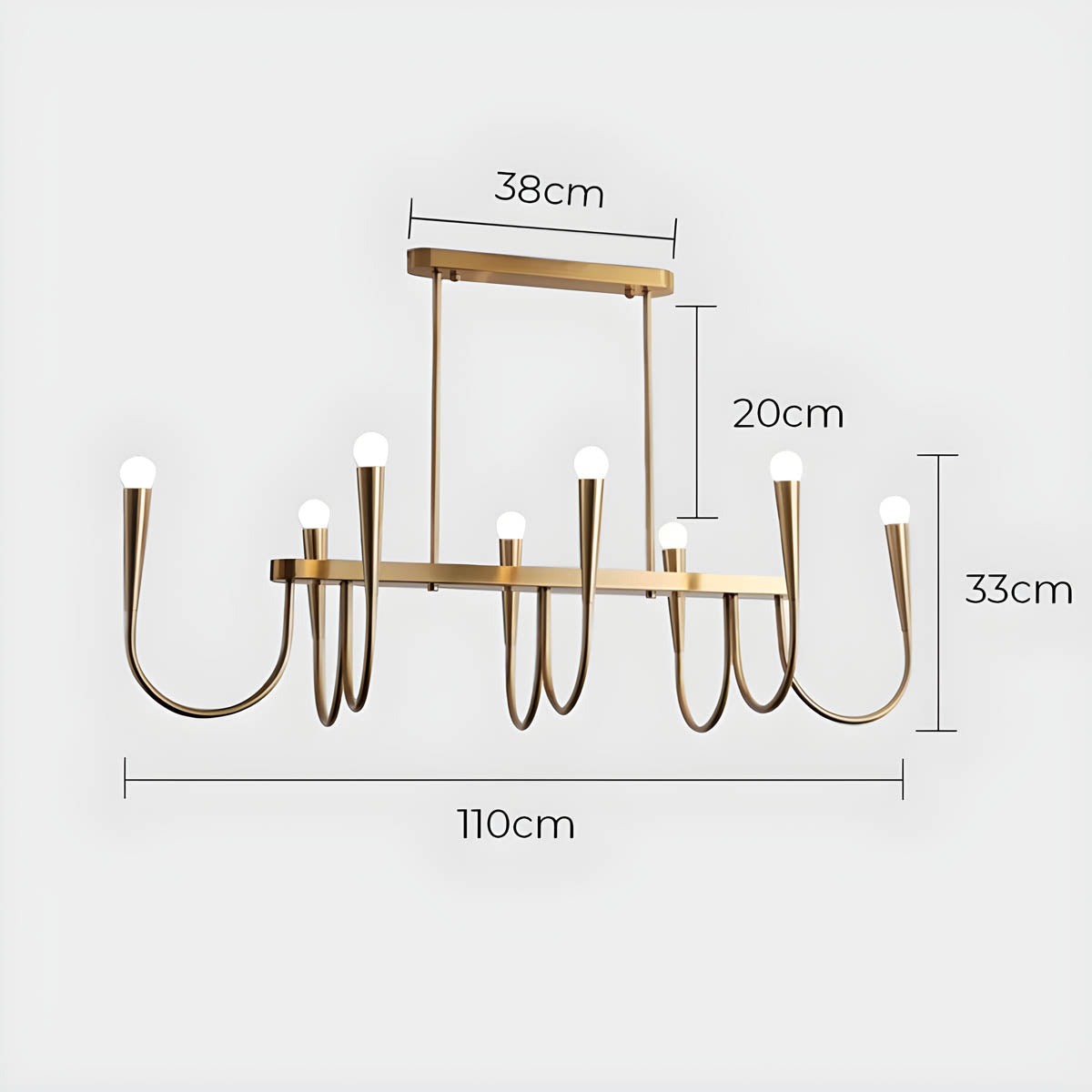 Bracken Drop Metal Chandelier — gallery image 23
