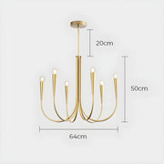 Bracken Drop Metal Chandelier — gallery image 19