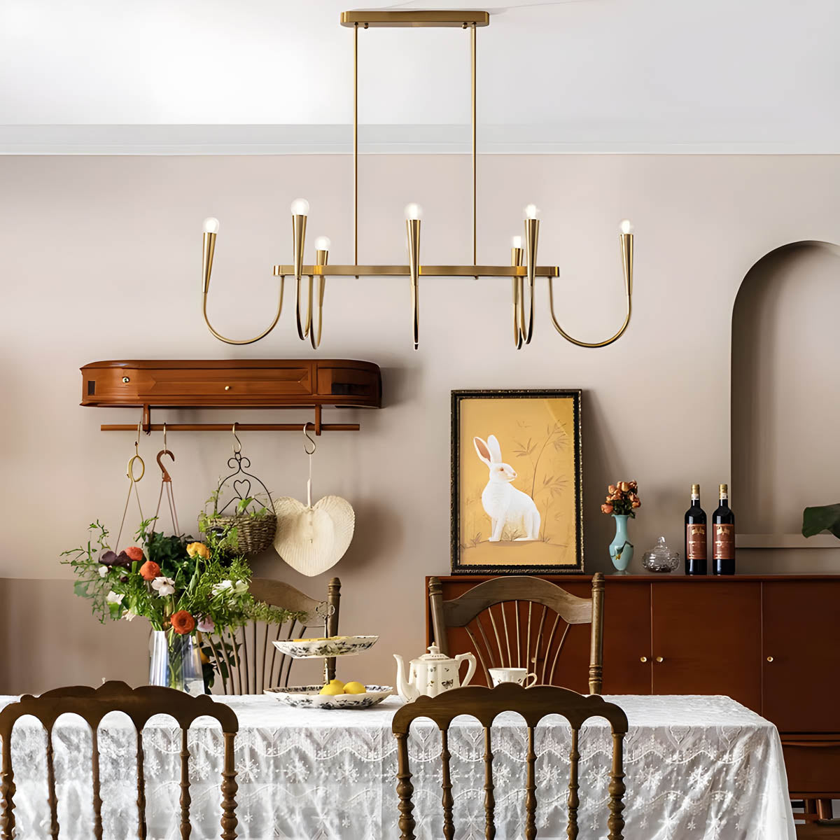 Bracken Drop Metal Chandelier — gallery image 10