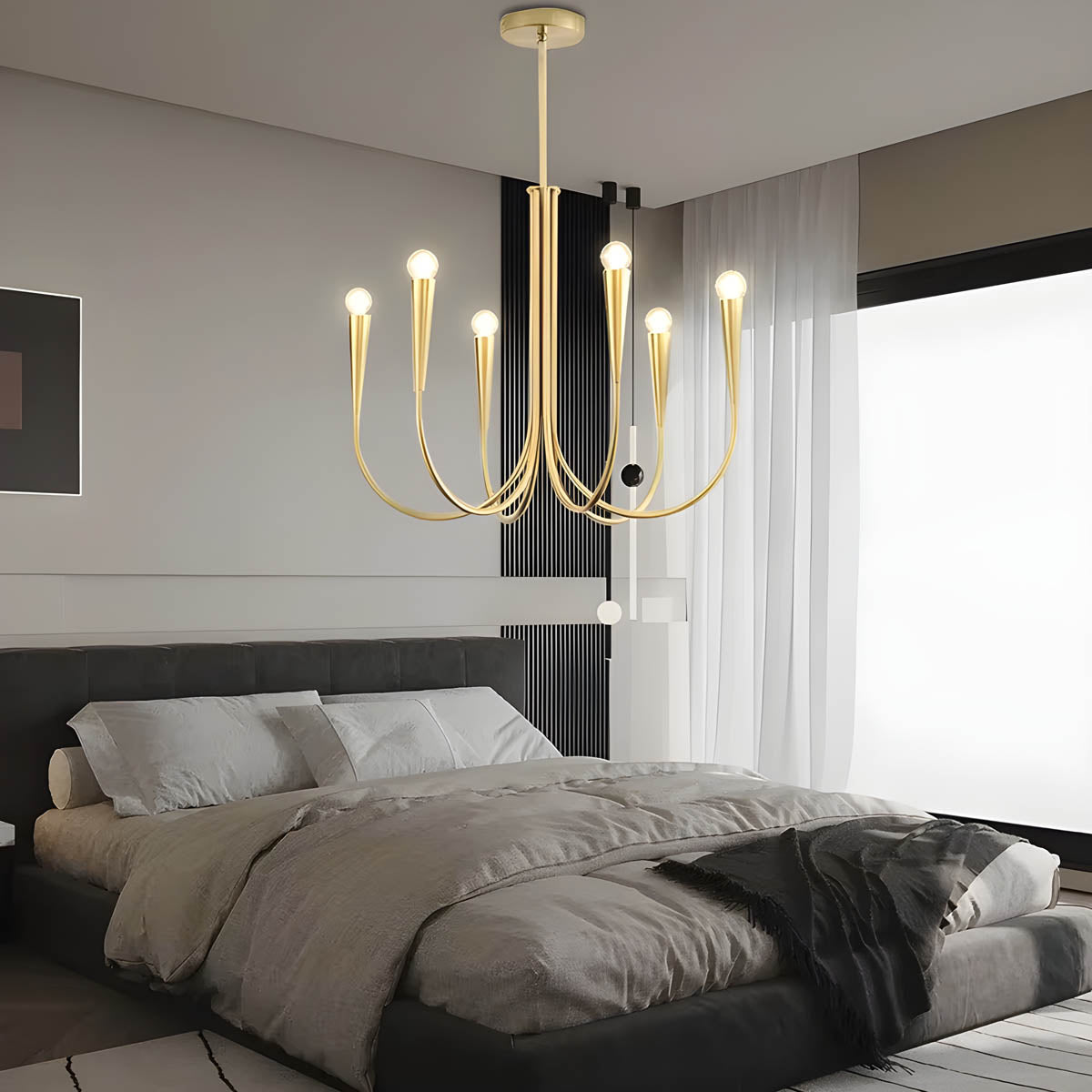 Bracken Drop Metal Chandelier — gallery image 3