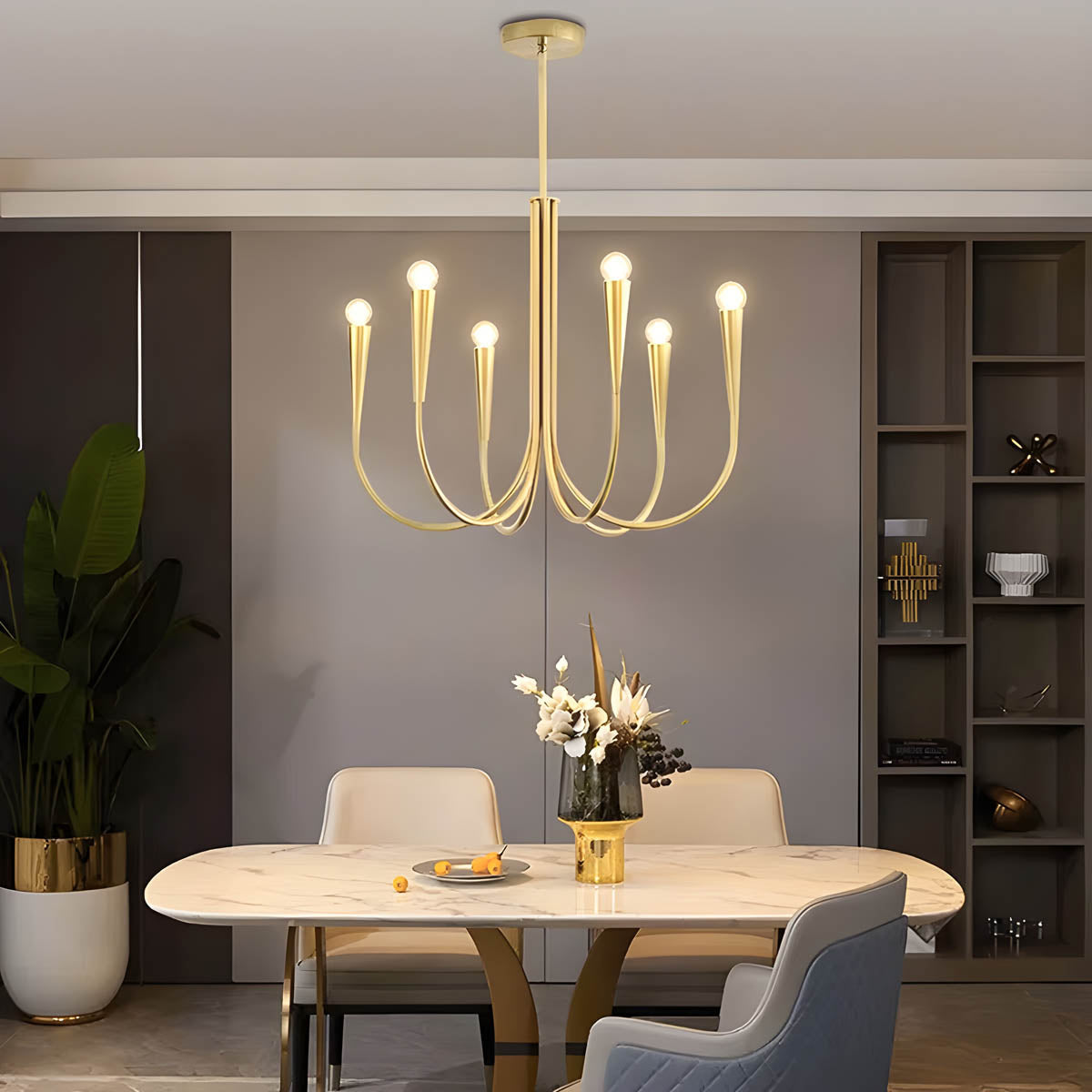 Bracken Drop Metal Chandelier — gallery image 2