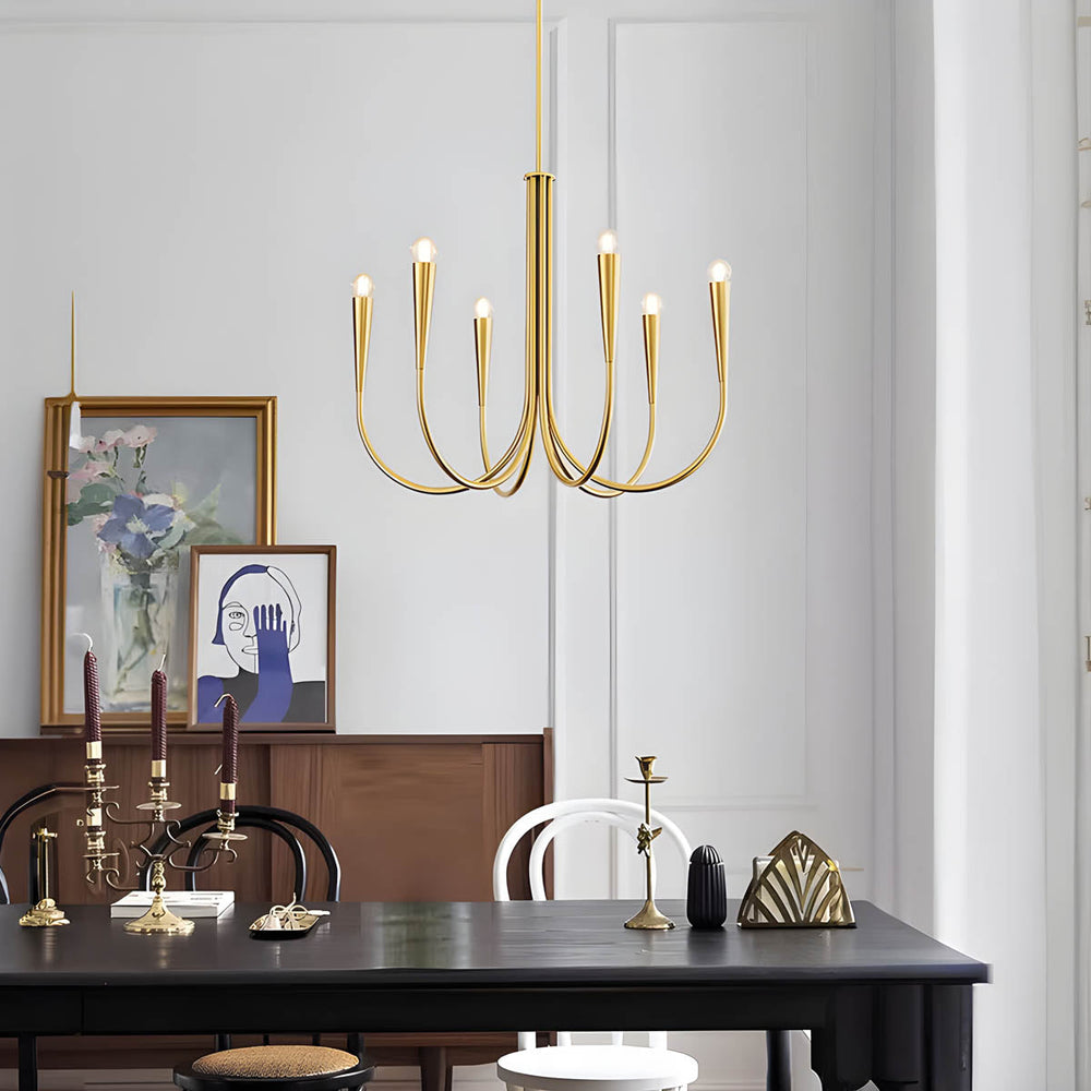 Bracken Drop Metal Chandelier — gallery image 4