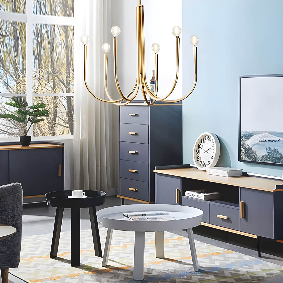 Bracken Drop Metal Chandelier — gallery image 8