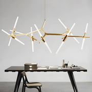 Hollis Drop Glass Linear Chandelier — gallery image 3