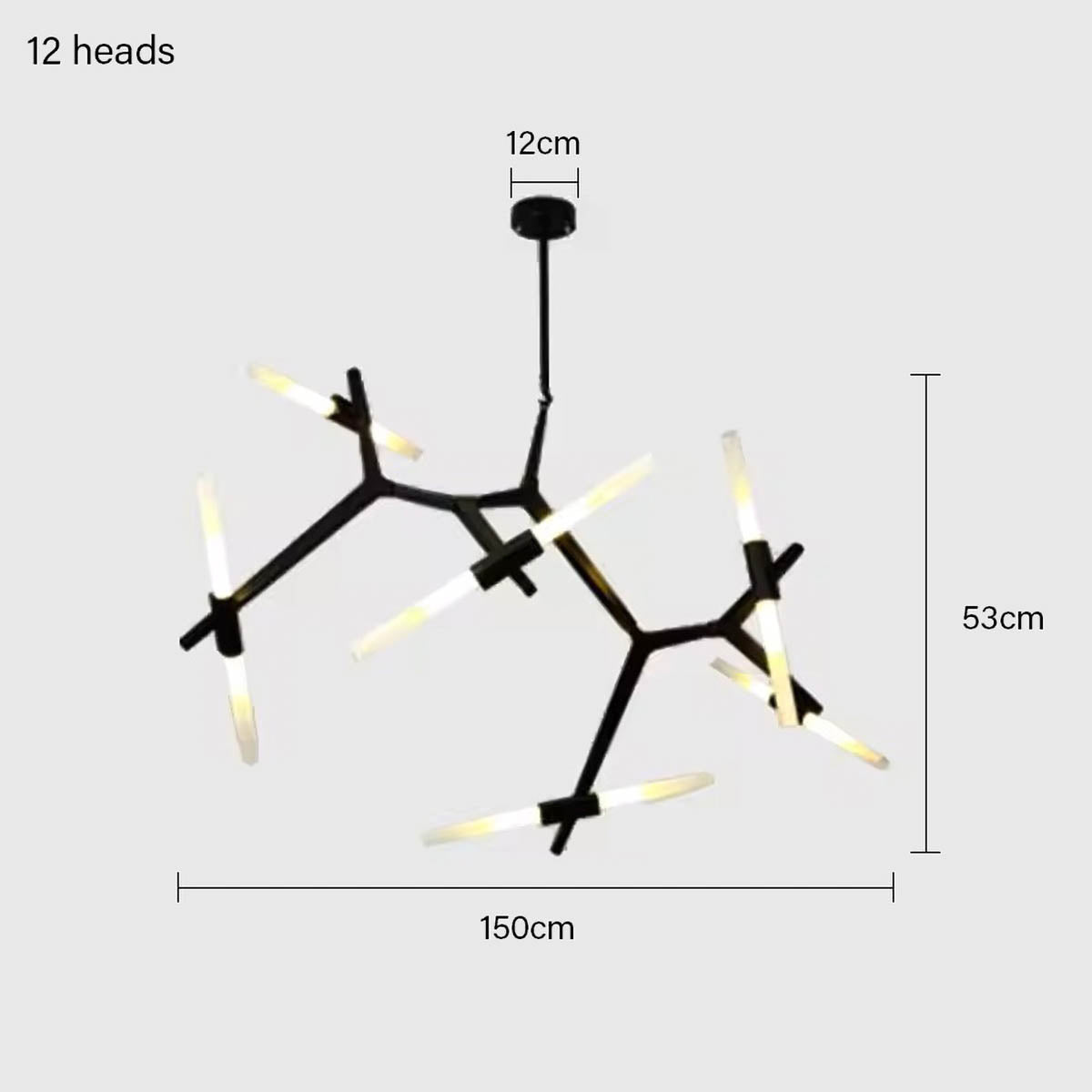 Hollis Drop Glass Linear Chandelier — gallery image 25