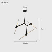 Hollis Drop Glass Linear Chandelier — gallery image 19