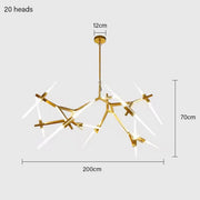 Hollis Drop Glass Linear Chandelier — gallery image 30