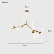 Hollis Drop Glass Linear Chandelier — gallery image 22