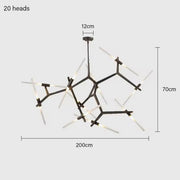 Hollis Drop Glass Linear Chandelier — gallery image 29