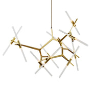 Hollis Drop Glass Linear Chandelier — gallery image 15