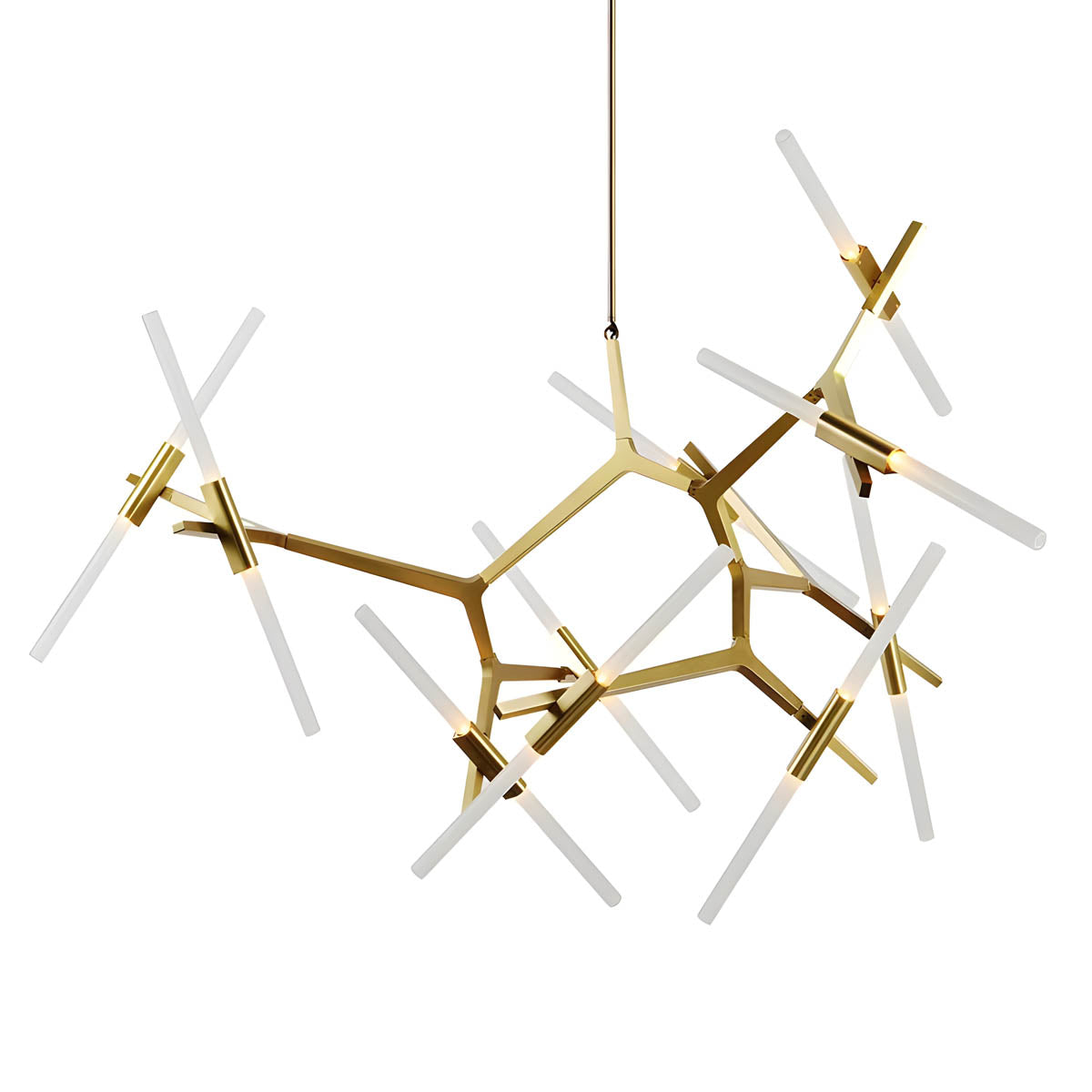 Hollis Drop Glass Linear Chandelier — gallery image 15