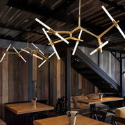 Hollis Drop Glass Linear Chandelier — gallery image 8