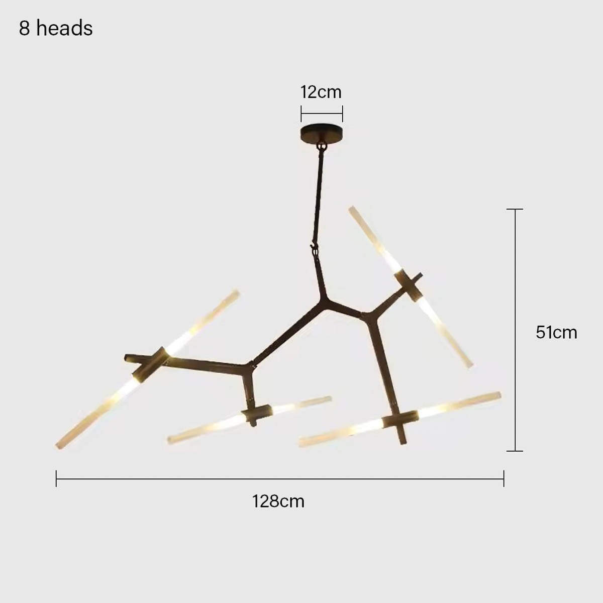 Hollis Drop Glass Linear Chandelier — gallery image 21