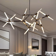 Hollis Drop Glass Linear Chandelier — gallery image 7