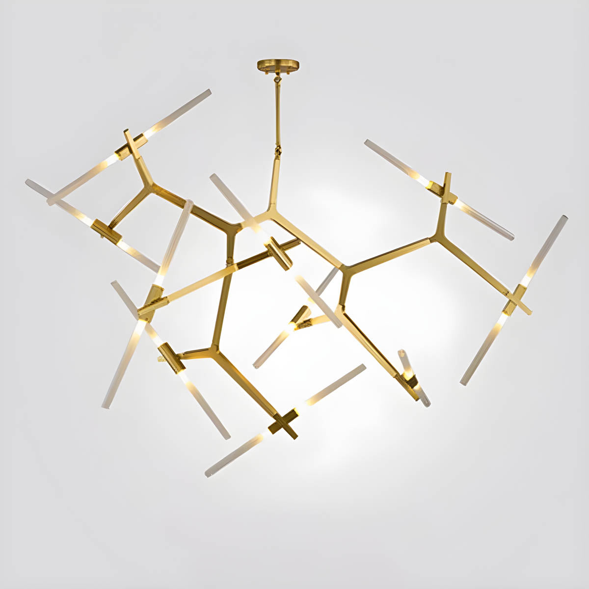 Hollis Drop Glass Linear Chandelier — gallery image 12
