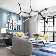 Hollis Drop Glass Linear Chandelier — gallery image 9