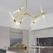 Hollis Drop Glass Linear Chandelier — gallery image 11