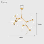 Hollis Drop Glass Linear Chandelier — gallery image 26