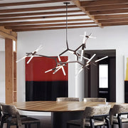 Hollis Drop Glass Linear Chandelier — gallery image 14