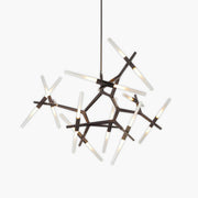 Hollis Drop Glass Linear Chandelier — gallery image 1