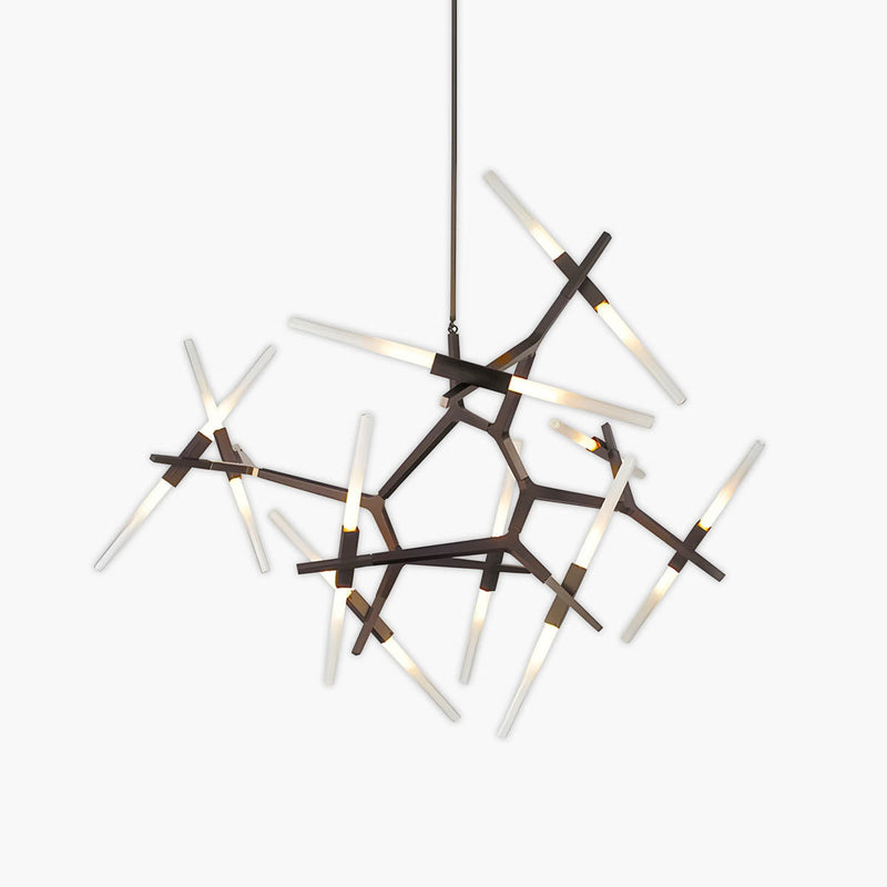 Hollis Drop Glass Linear Chandelier — gallery image 1