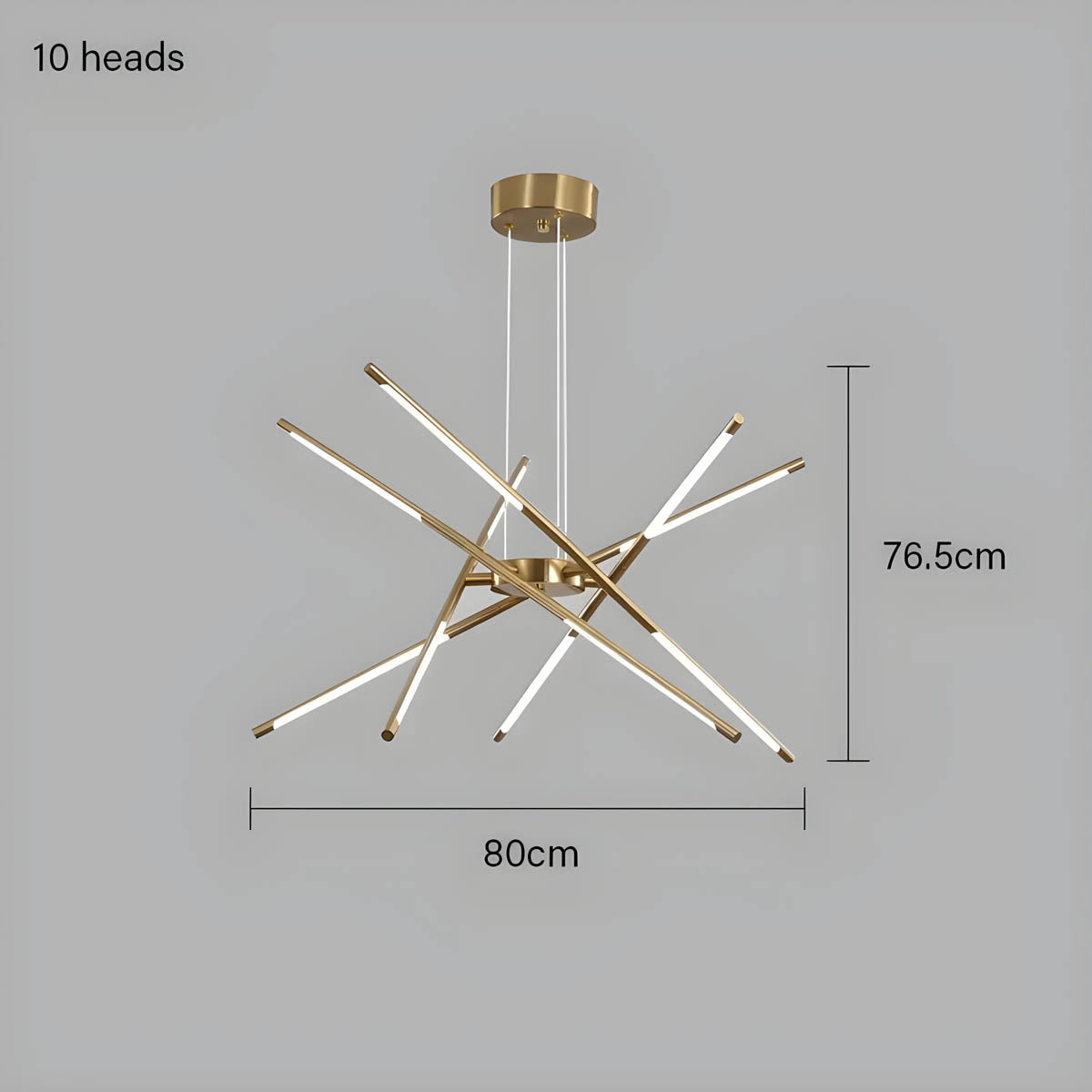 Rowan Drop Acrylic Chandelier — gallery image 18