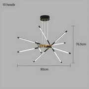 Rowan Drop Acrylic Chandelier — gallery image 20
