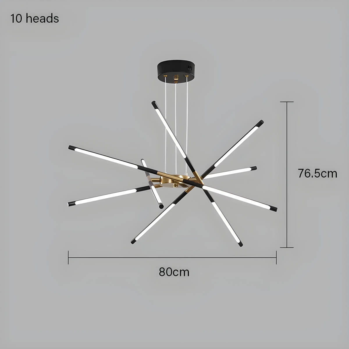 Rowan Drop Acrylic Chandelier — gallery image 20