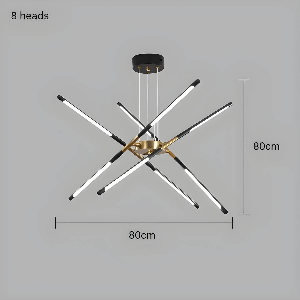 Rowan Drop Acrylic Chandelier — gallery image 16