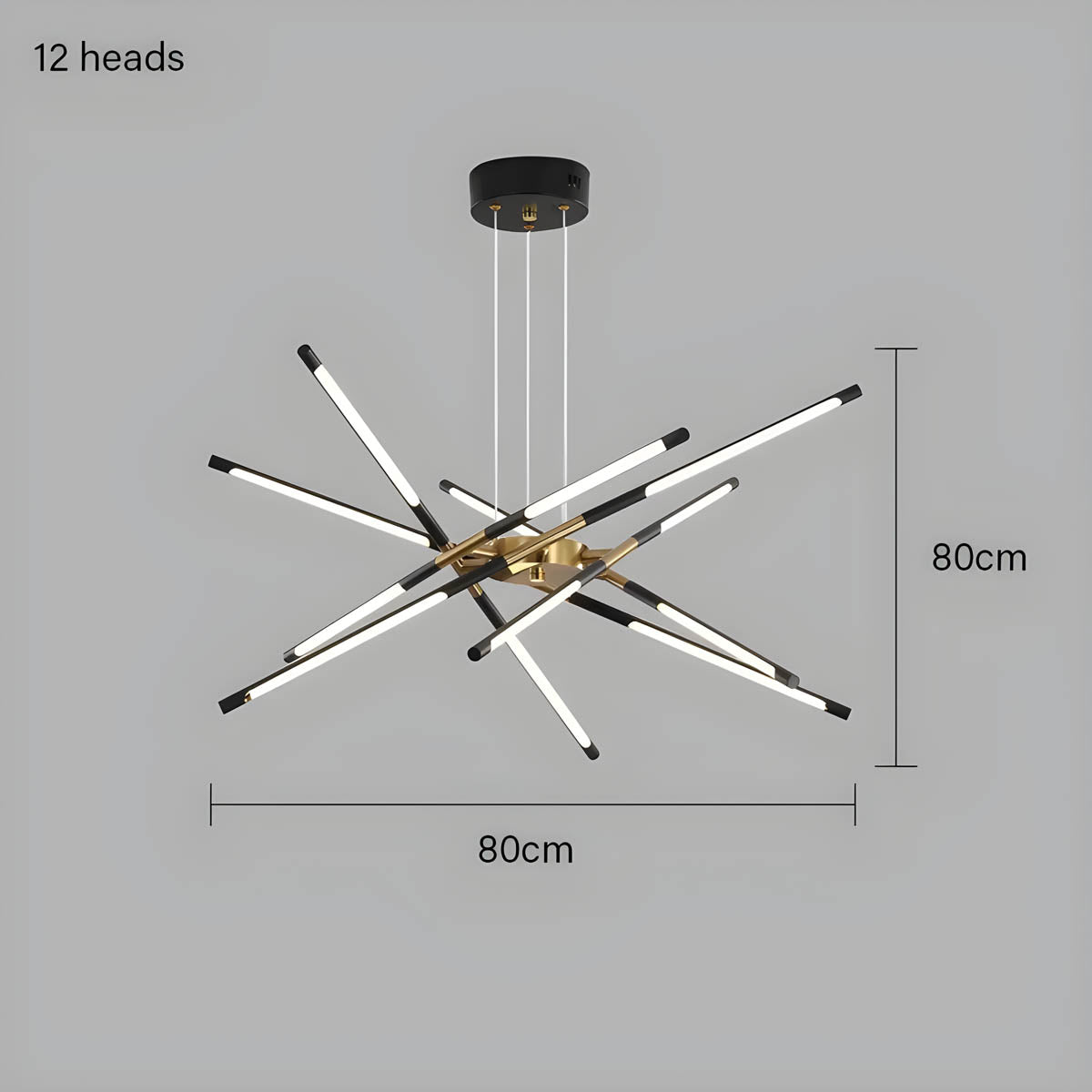 Rowan Drop Acrylic Chandelier — gallery image 21