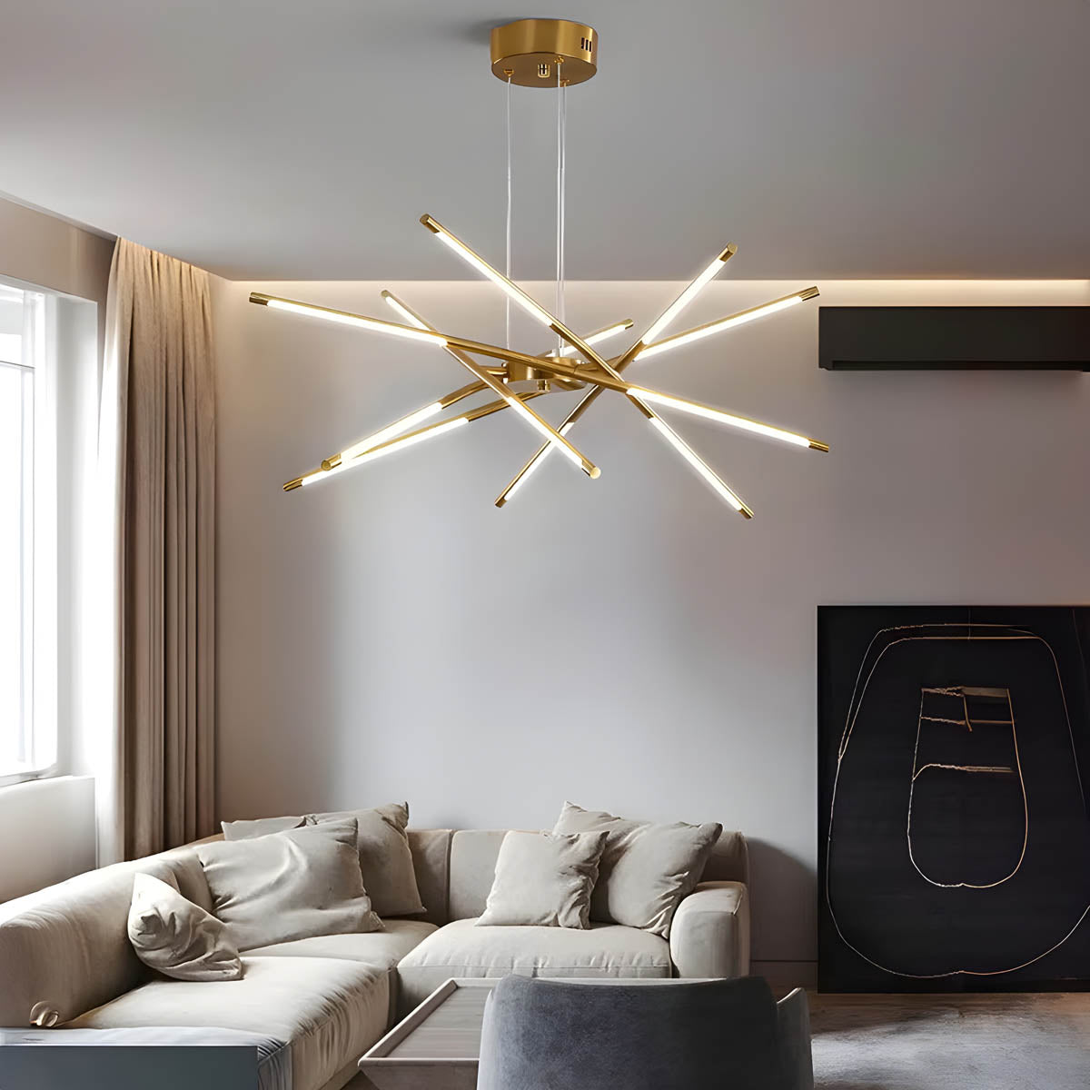 Rowan Drop Acrylic Chandelier — gallery image 3