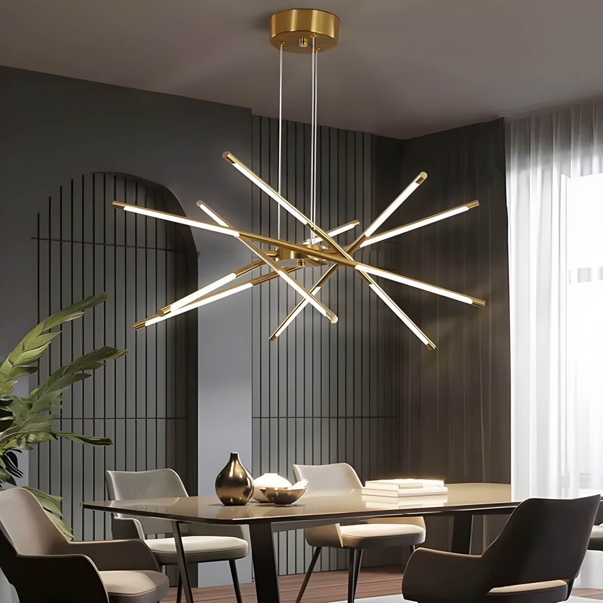 Rowan Drop Acrylic Chandelier — gallery image 8