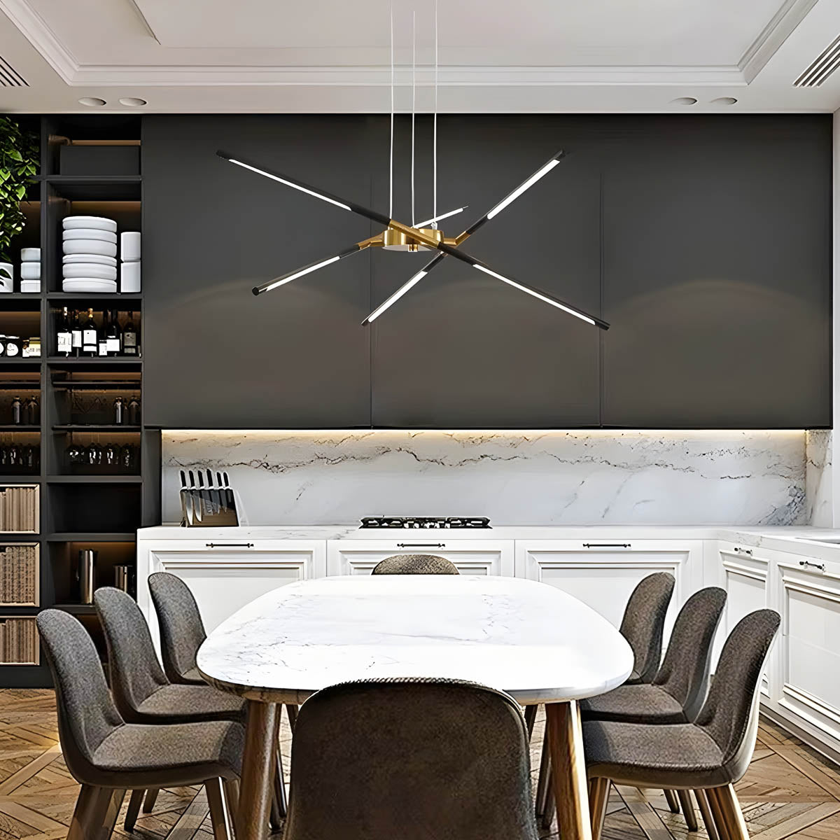 Rowan Drop Acrylic Chandelier — gallery image 7