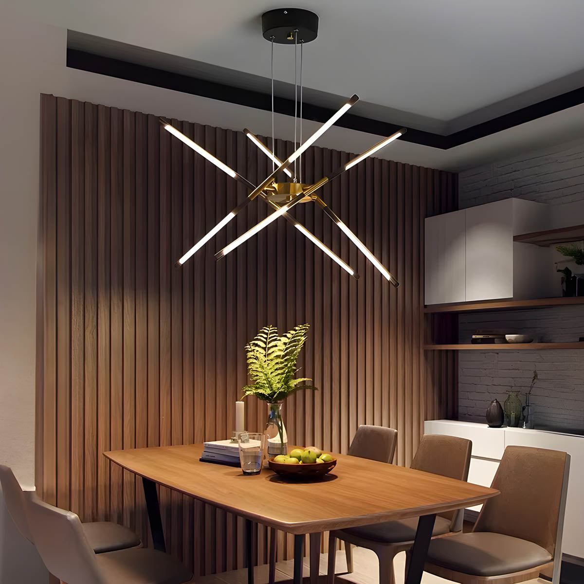 Rowan Drop Acrylic Chandelier — gallery image 4