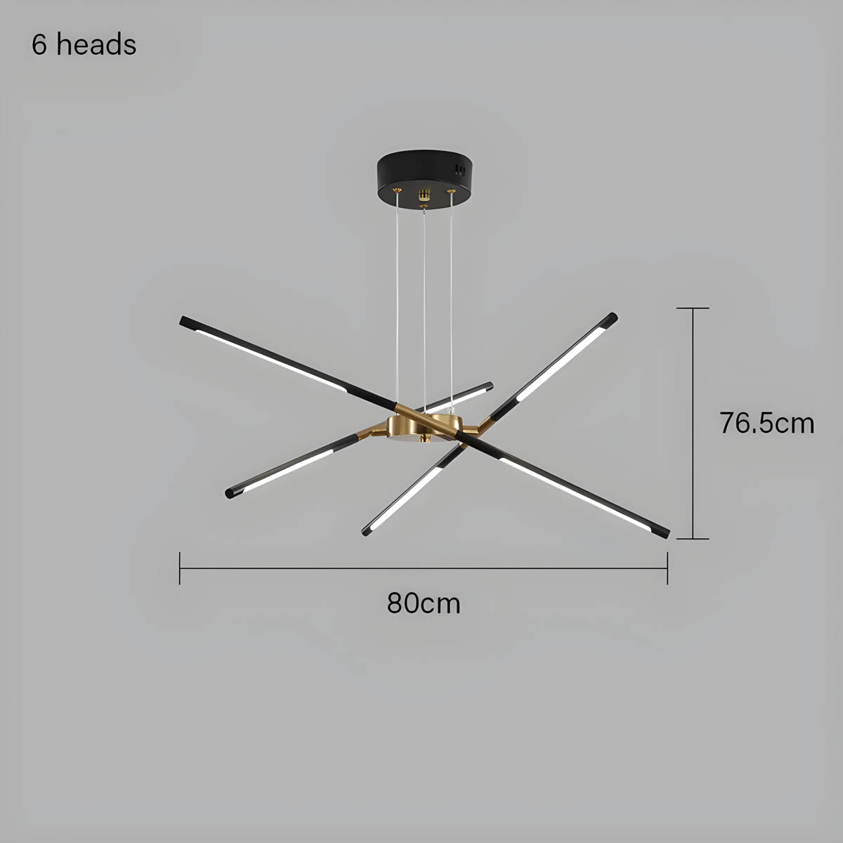 Rowan Drop Acrylic Chandelier — gallery image 15