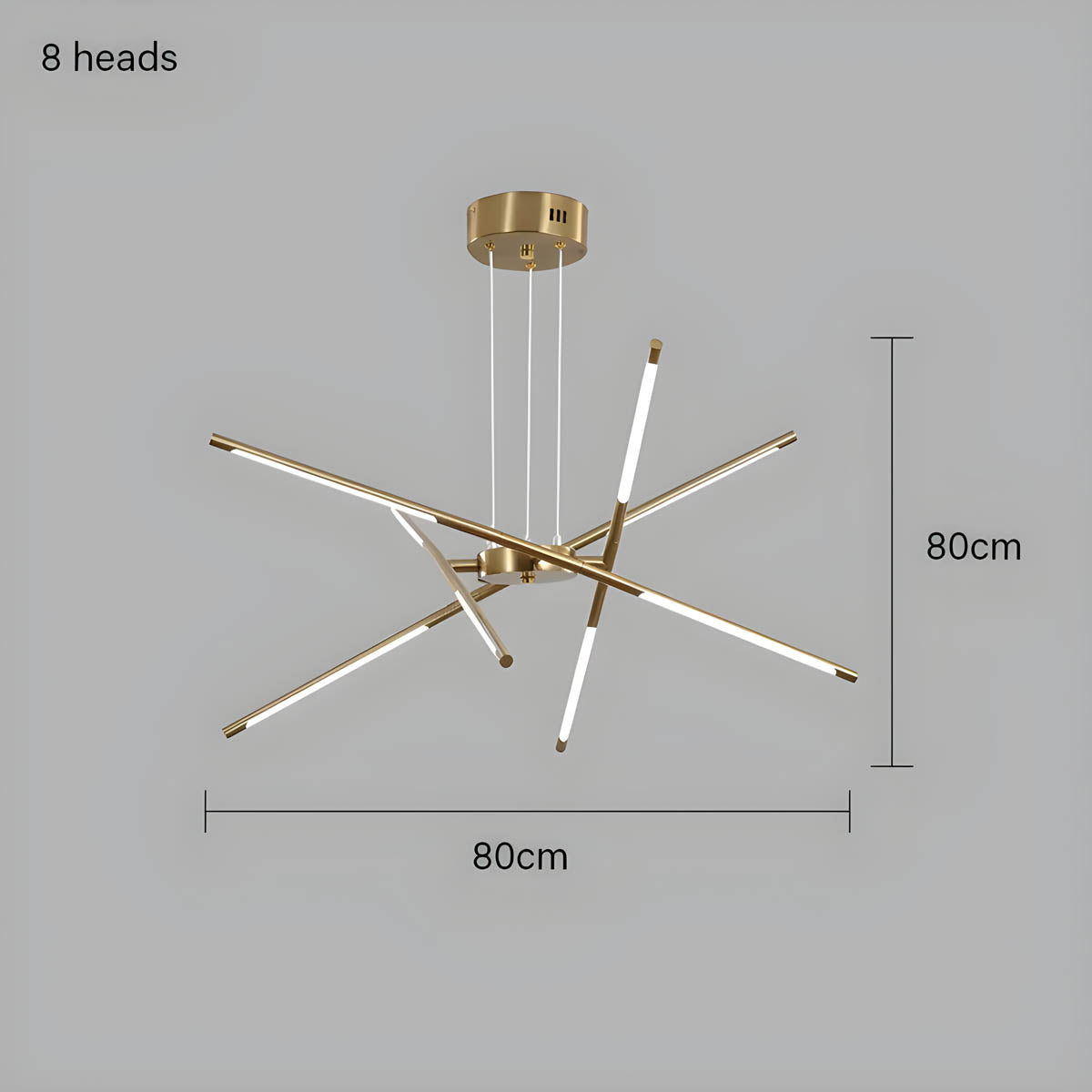 Rowan Drop Acrylic Chandelier — gallery image 9