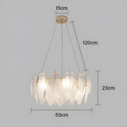 Juniper Drop Glass Chandelier — gallery image 13