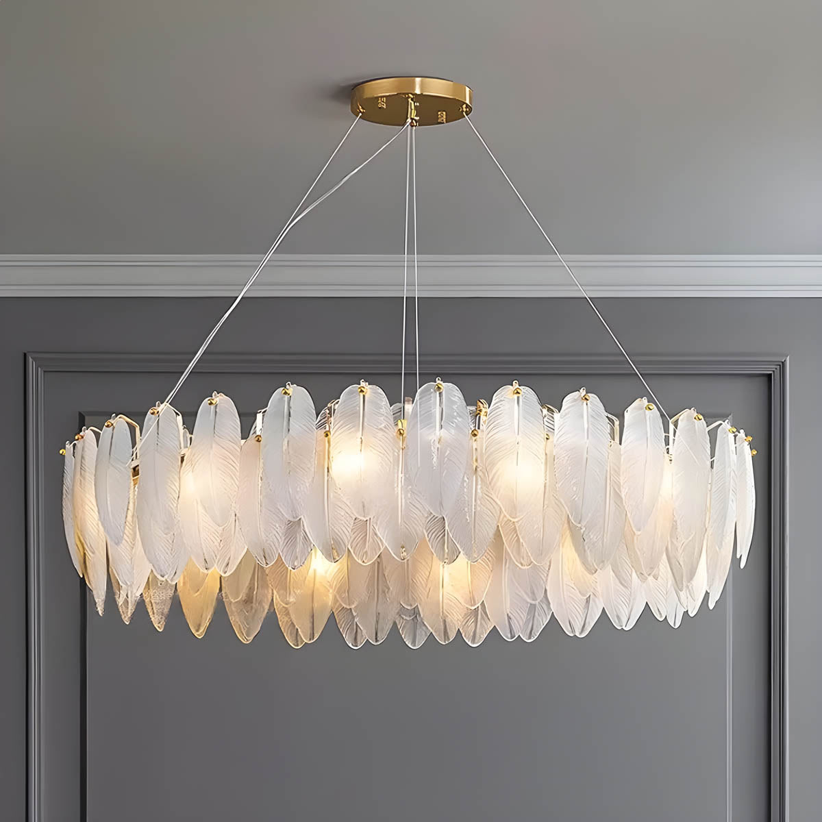 Juniper Drop Glass Chandelier — gallery image 5