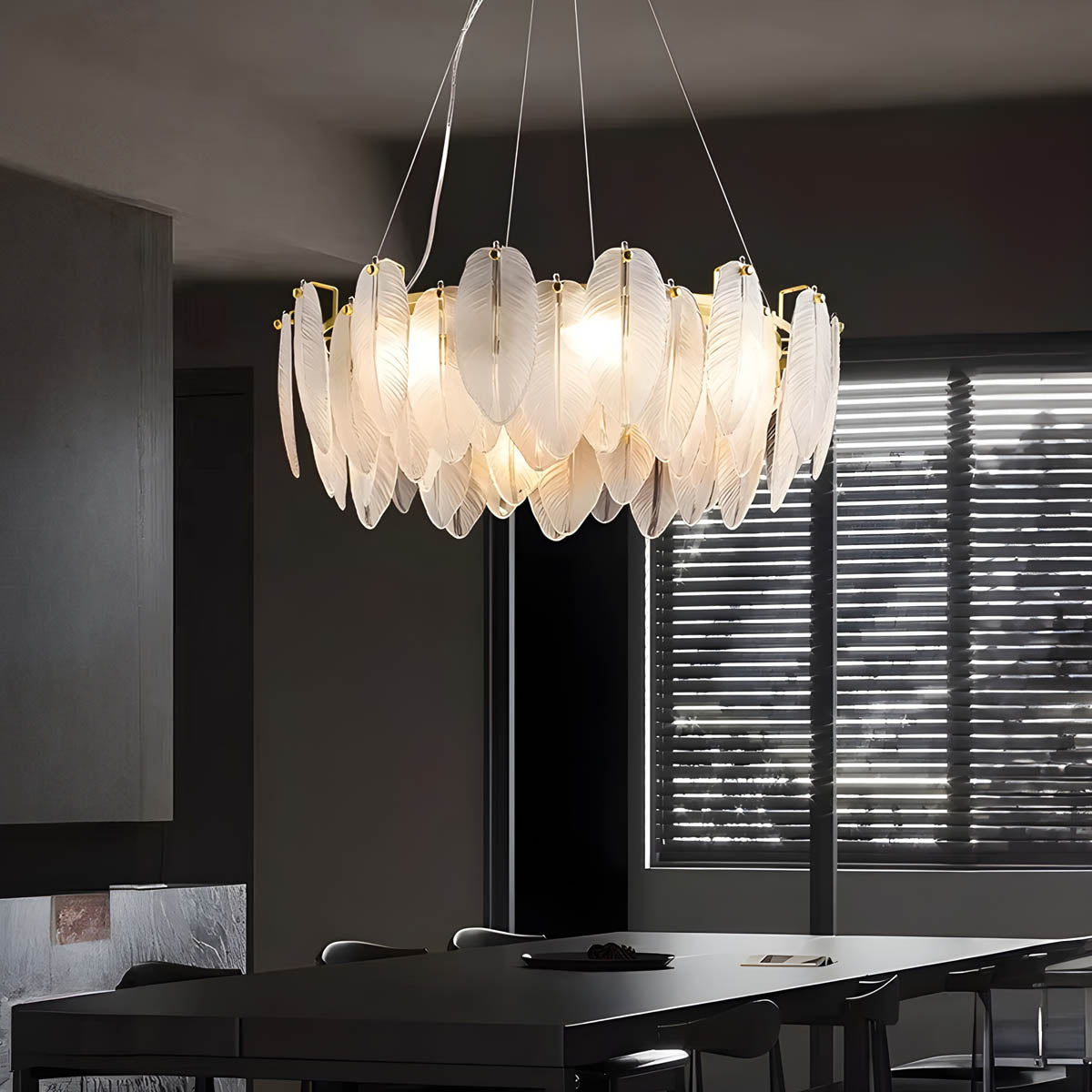 Juniper Drop Glass Chandelier — gallery image 6
