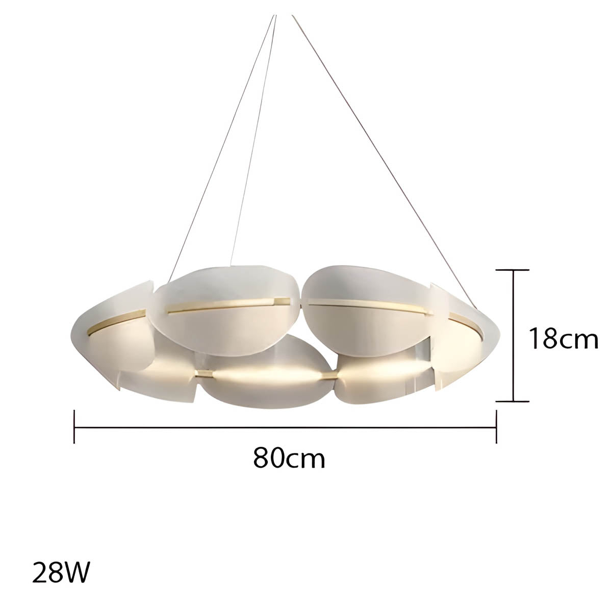 Hawthorn Drop Acrylic Chandelier — gallery image 15