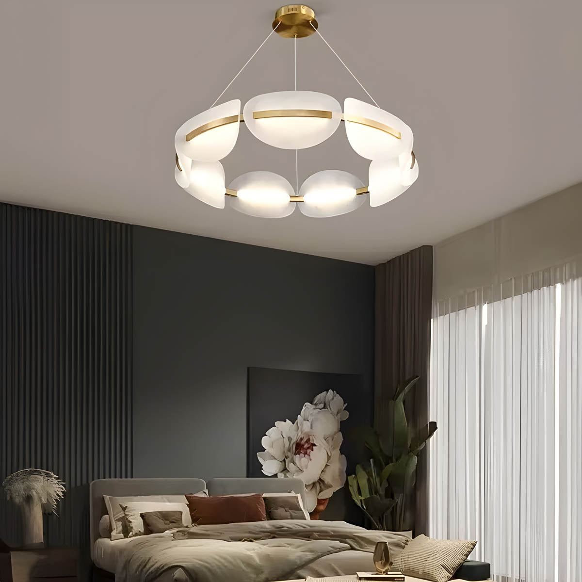 Hawthorn Drop Acrylic Chandelier — gallery image 6