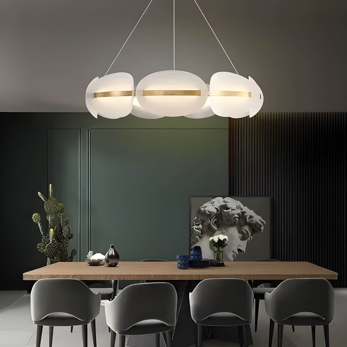 Hawthorn Drop Acrylic Chandelier — gallery image 5