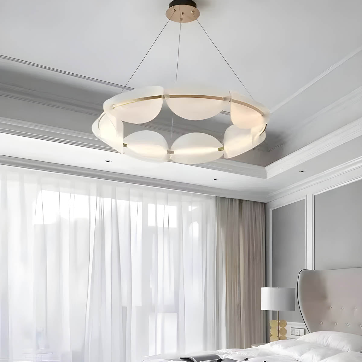 Hawthorn Drop Acrylic Chandelier — gallery image 3