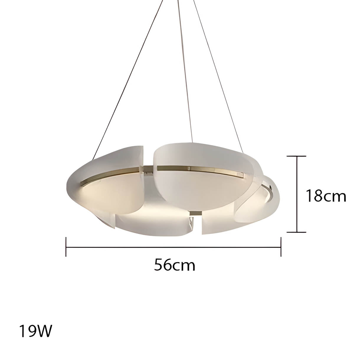 Hawthorn Drop Acrylic Chandelier — gallery image 14